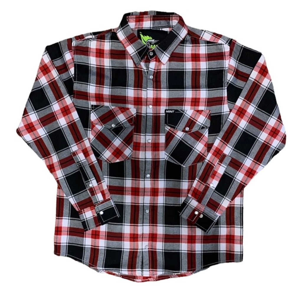 NWT Mint Speed Shop Flannel